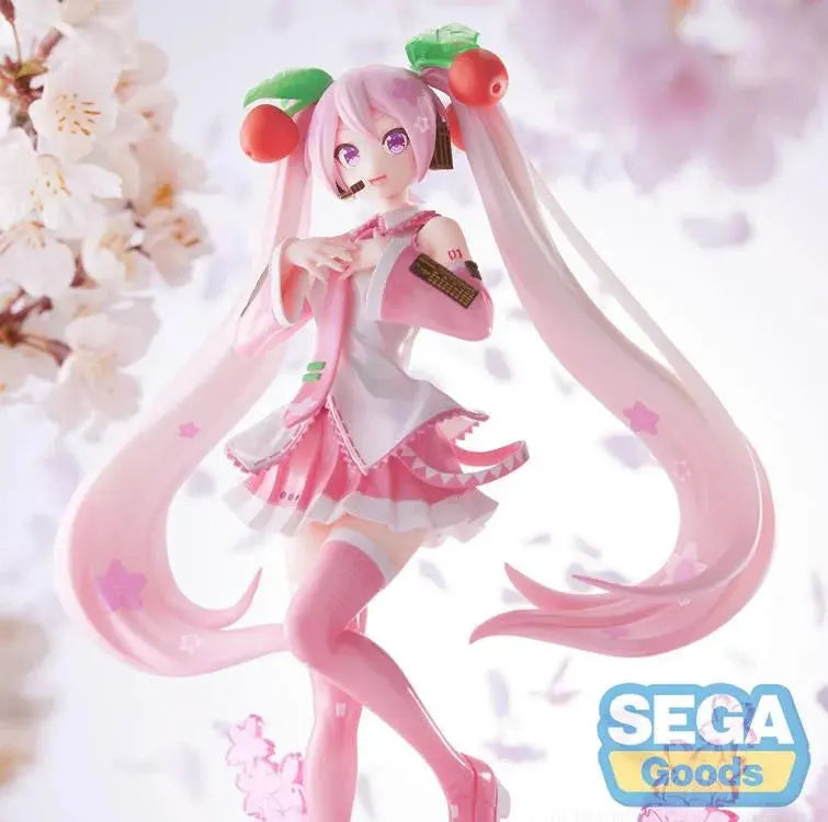 Vocaloid Luminasta Sakura Miku Figure Pom Pom Tina