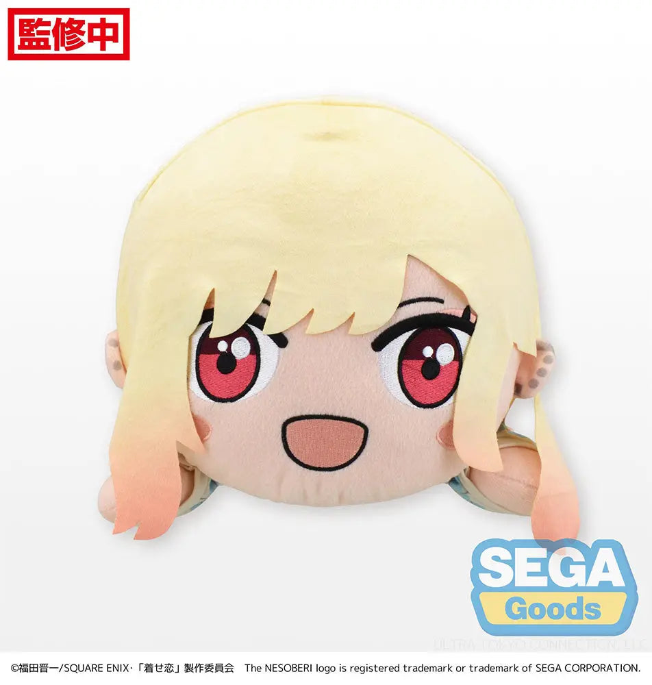 Sega NESOBERI Laying-Down “My Dress-Up Darling" Marin Kitagawa First Measurements LL Plush Pom Pom Tina