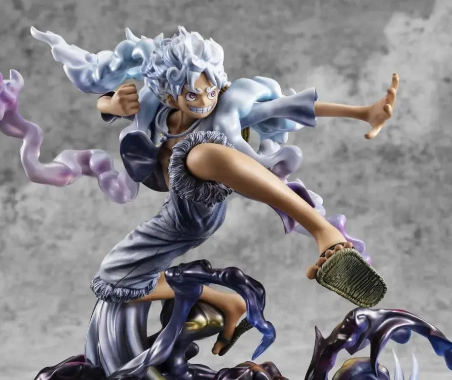 Megahouse One Piece Portrait of Pirates WA-MAXIMUM Monkey D. Luffy Gear 5 Pom Pom Tina