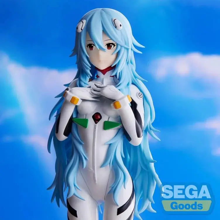 Sega SPM Rebuild of Evangelion Rei Ayanami Long Hair Ver. Pom Pom Tina