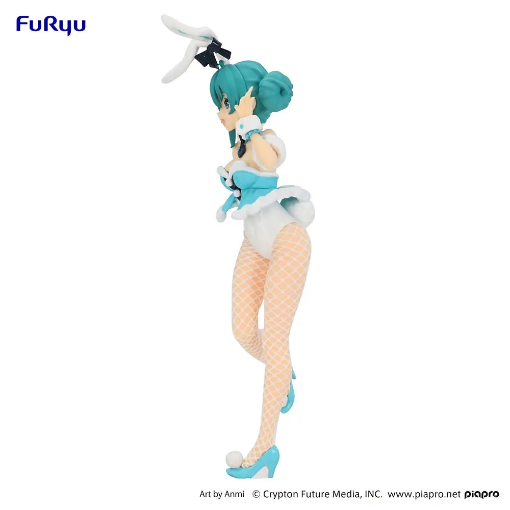 FuRyu Hatsune Miku BiCute Bunnies White Rabbit Baby Blue ver. Pom Pom Tina
