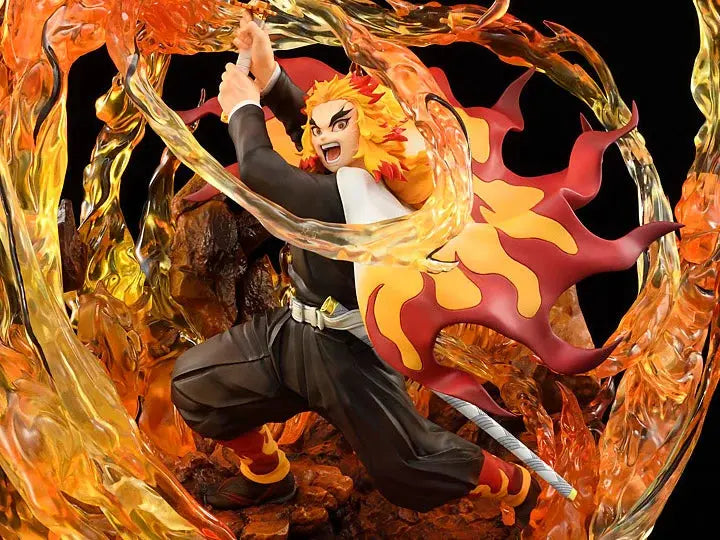 Bellfine Demon Slayer: Kimetsu no Yaiba Kyojuro Rengoku DX Ver. 1/8 Scale Pom Pom Tina