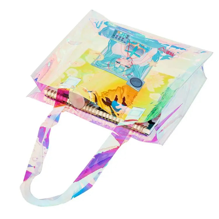 Hatsune Miku hologrpahic Tote Bag Pom Pom Tina