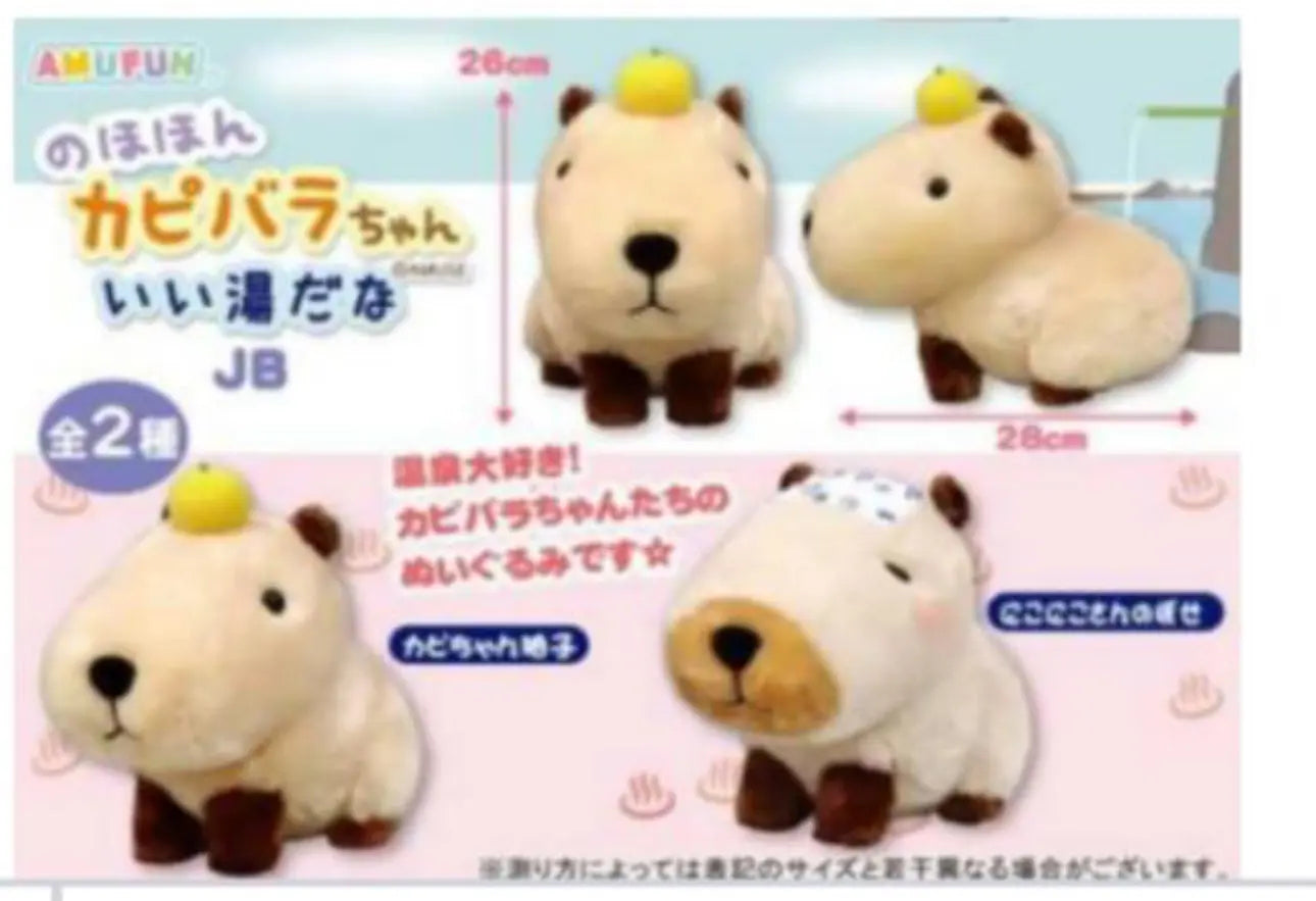 Amuse Medium Nohohon Kapibara-chan -Capybara- plush Pom Pom Tina