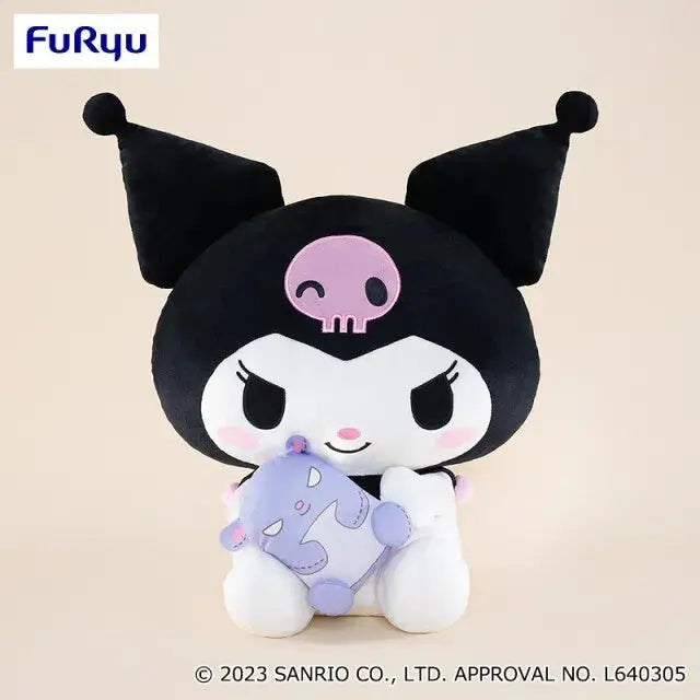 FuRyu Sanrio Kuromi Baku Cuddle Super BIG DX Plush Doll Pom Pom Tina
