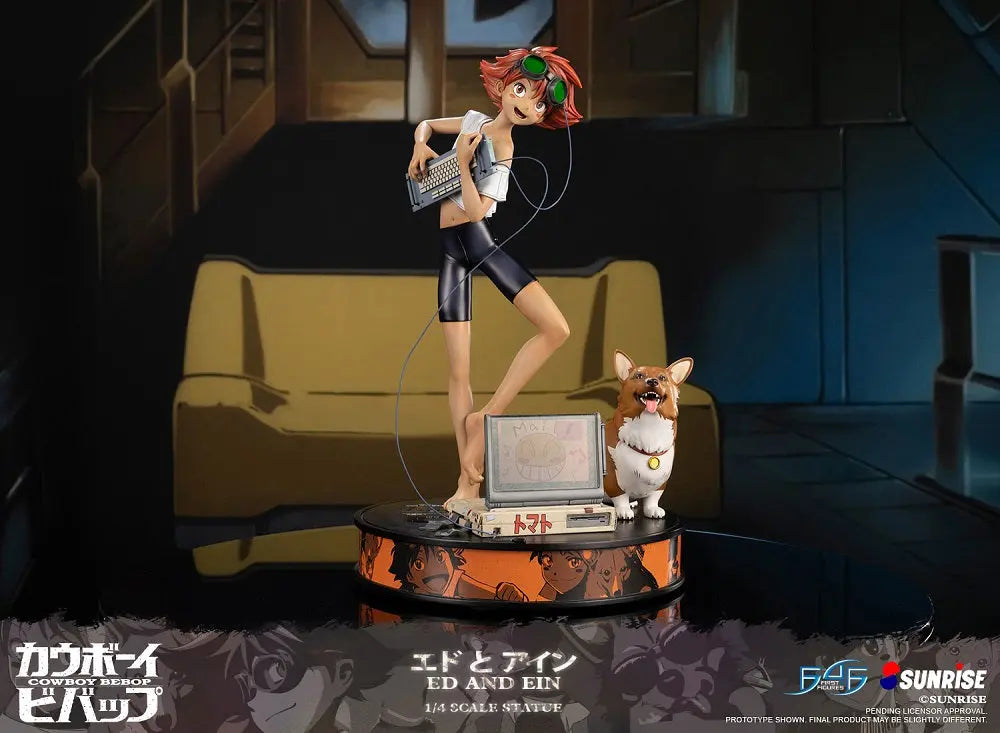 First 4 Figure Cowboy Bebop - Ed and Ein (Exclusive Edition) Pom Pom Tina
