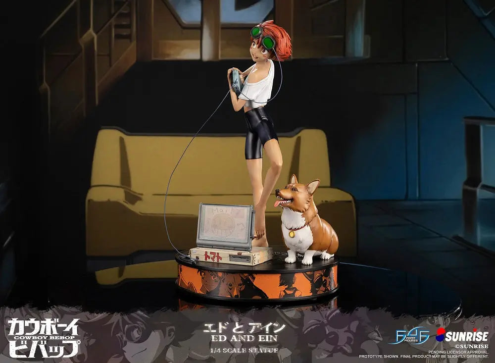 First 4 Figure Cowboy Bebop - Ed and Ein (Exclusive Edition) Pom Pom Tina