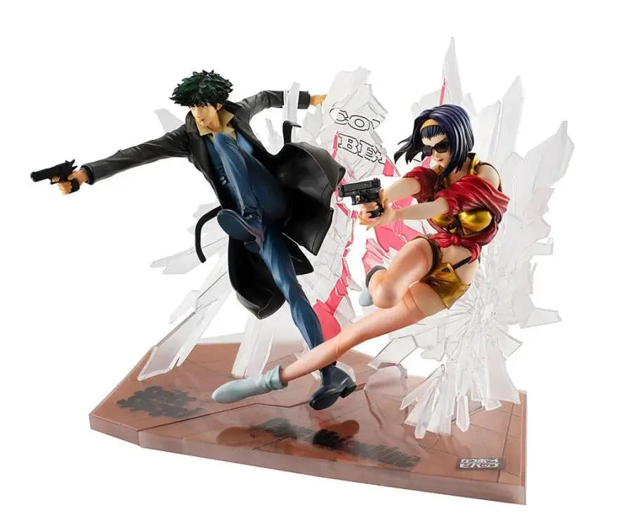 Megahouse Cowboy Bebop Spike Spiegel & Faye Valentine Gig Set of 2 Figures Pom Pom Tina