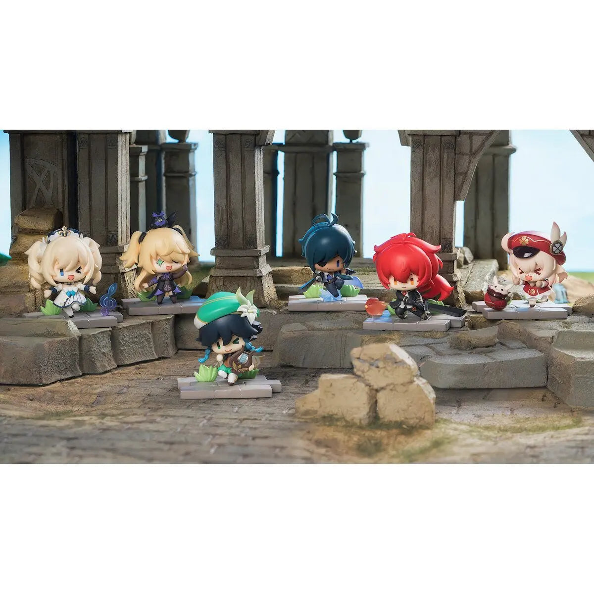 miHoYo Genshin Impact Battle Scene Series Mondstadt Edition Trading Figure Pom Pom Tina