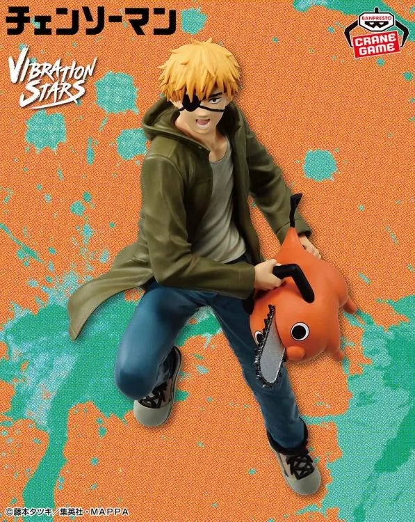Banpresto Chainsaw Man Vibration Stars Denji & Pochita Figure Pom Pom Tina