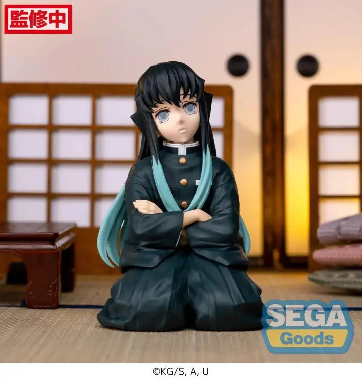 Sega Demon Slayer: Kimetsu no Yaiba Muichiro Tokito Swordsmith Village Arc Premium Perching Pom Pom Tina