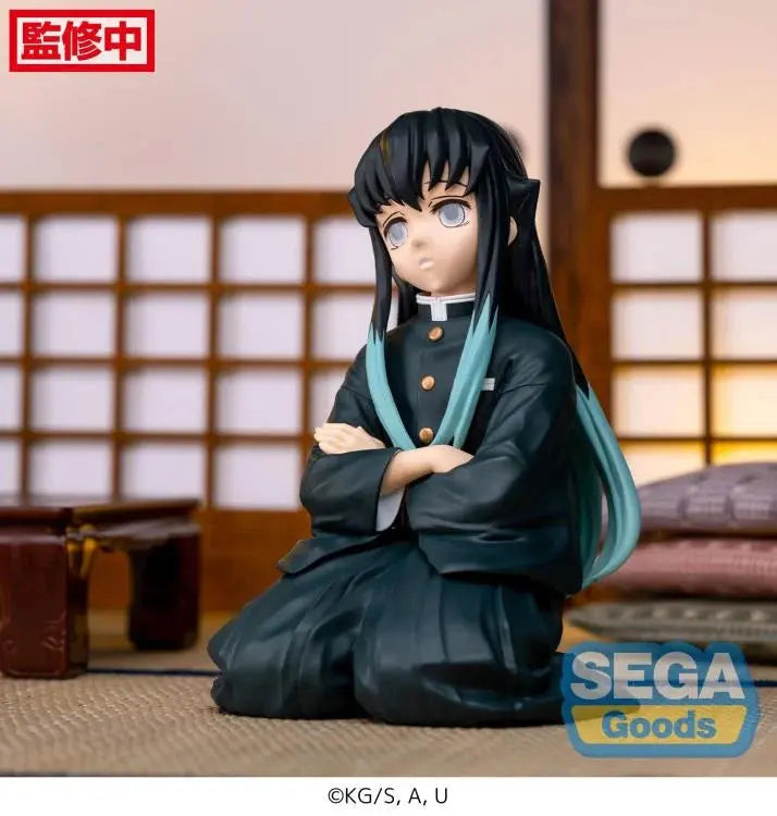 Sega Demon Slayer: Kimetsu no Yaiba Muichiro Tokito Swordsmith Village Arc Premium Perching Pom Pom Tina