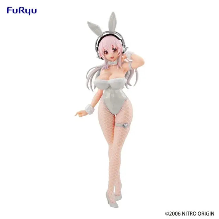 FuRyu Nitroplus BiCute Bunnies Super Sonico Pearl White Ver. Pom Pom Tina