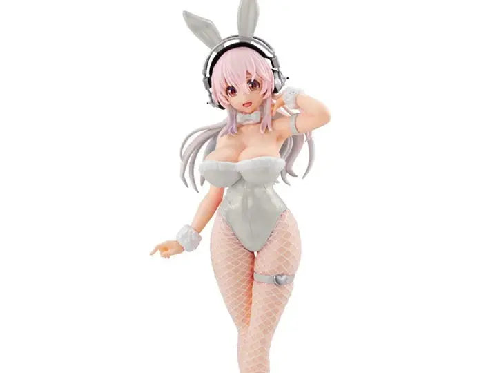 FuRyu Nitroplus BiCute Bunnies Super Sonico Pearl White Ver. Pom Pom Tina