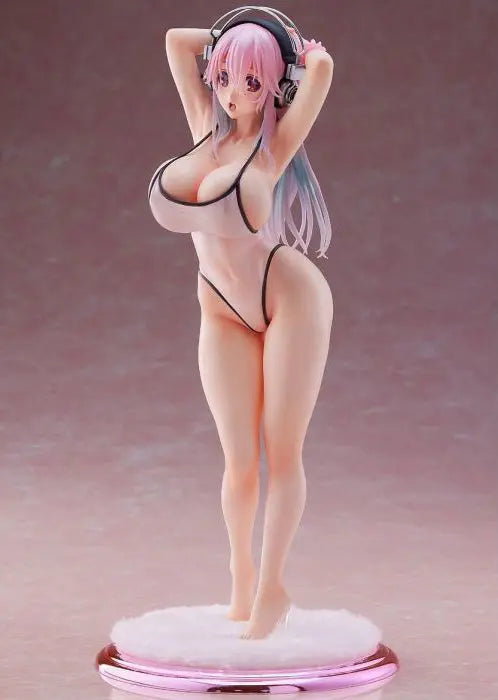 Nitroplus DreamTech Super Sonico White Swimsuit Ver.1/7 Scale Pom Pom Tina