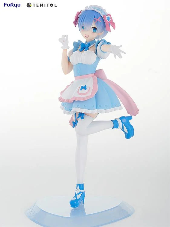 Re:Zero Starting Life in Another World Tenitol Rem & Ram (Yumekawa Maid Ver.) Figure Set (With Bonus)