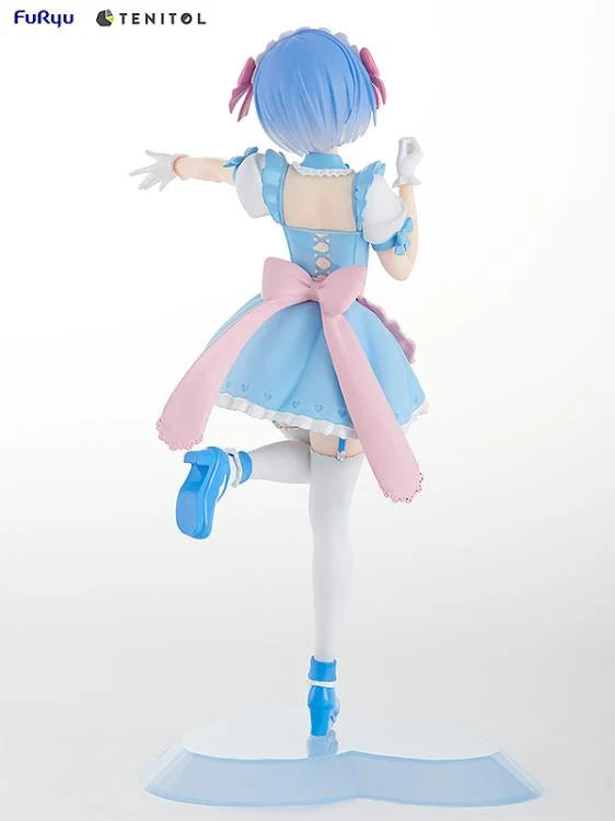 Re:Zero Starting Life in Another World Tenitol Rem & Ram (Yumekawa Maid Ver.) Figure Set (With Bonus)