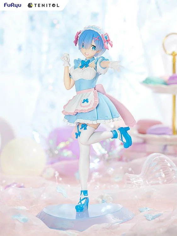 Re:Zero Starting Life in Another World Tenitol Rem & Ram (Yumekawa Maid Ver.) Figure Set (With Bonus)