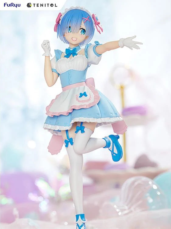 Re:Zero Starting Life in Another World Tenitol Rem & Ram (Yumekawa Maid Ver.) Figure Set (With Bonus)