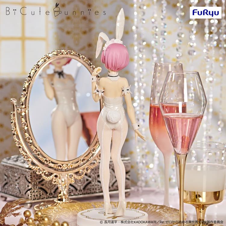 Re:Zero Starting Life in Another World BiCute Bunnies Ram (White Pearl Color Ver.) Figure.