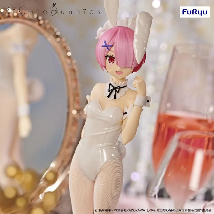 Re:Zero Starting Life in Another World BiCute Bunnies Ram (White Pearl Color Ver.) Figure.