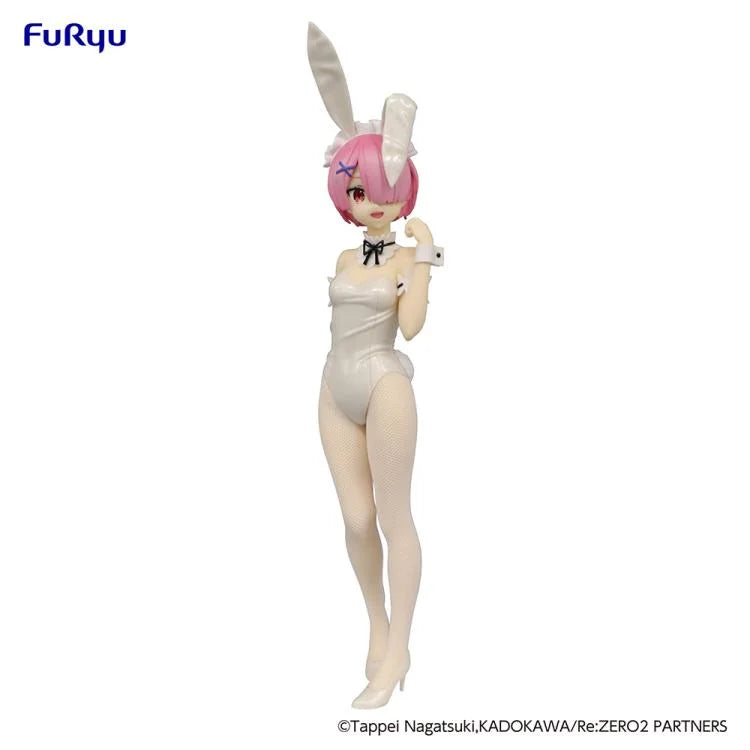 Re:Zero Starting Life in Another World BiCute Bunnies Ram (White Pearl Color Ver.) Figure.
