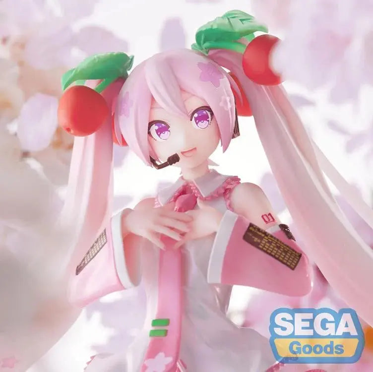 Vocaloid Luminasta Sakura Miku Figure Pom Pom Tina