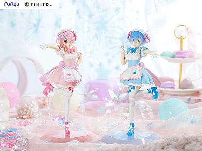 Re:Zero Starting Life in Another World Tenitol Rem & Ram (Yumekawa Maid Ver.) Figure Set (With Bonus)