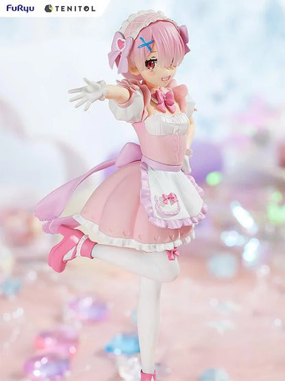 Re:Zero Starting Life in Another World Tenitol Rem & Ram (Yumekawa Maid Ver.) Figure Set (With Bonus)