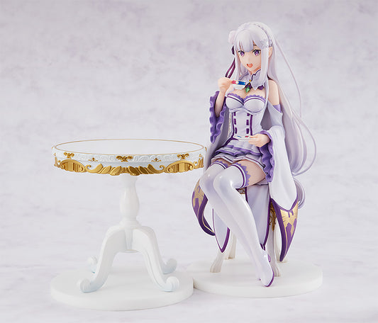 Re:Zero Starting Life in Another World KD Colle Emilia (Tea Party Ver.) 1/7 Scale Figure