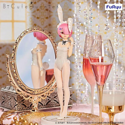 Re:Zero Starting Life in Another World BiCute Bunnies Ram (White Pearl Color Ver.) Figure.